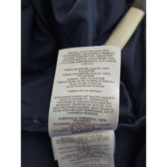 Columbia Coat Womens XL Long Puffer Hooded Down Jacket Navy Full Zip Winter - Picture 8 of 11